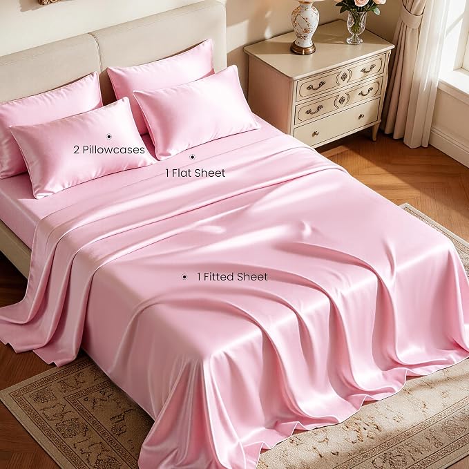 Love's cabin Satin Twin Sheets Set - Image 2