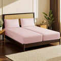 LBRO2M Split King Sheet Sets for Adjustable Bed 1000 Thread Count 100% Egyptian by LBRO2MBedding