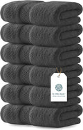 White Classic Luxury Charcoal Hand Towels by WhiteClassic