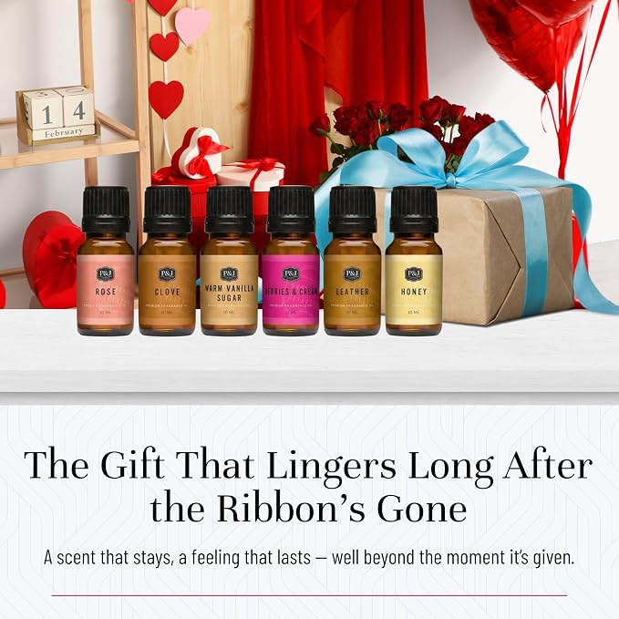 P&J Fragrance Oil Romance Set | Honey, Warm Vanilla Sugar, Berries & Cream - Image 5