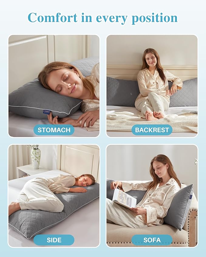 YZ HOME Long Body Pillow for Adults - Image 4