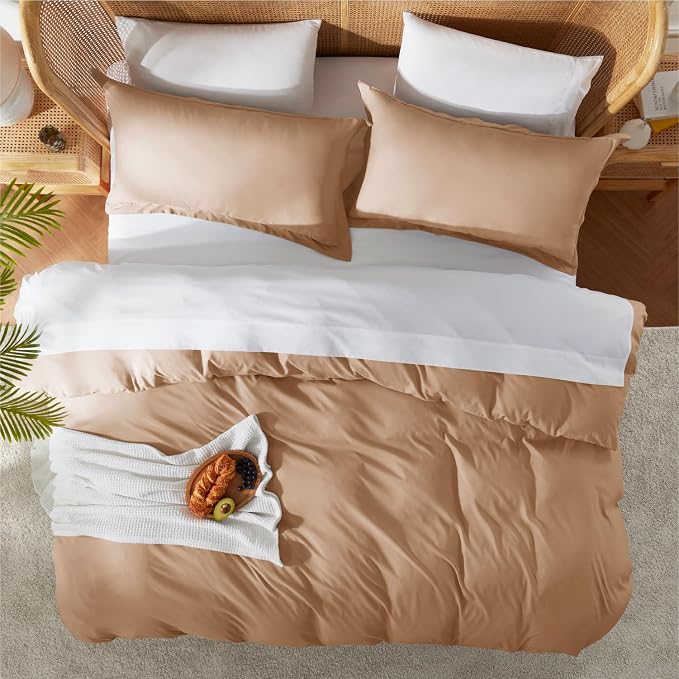 Nestl Mocha Brown Duvet Cover Full Size - Image 5