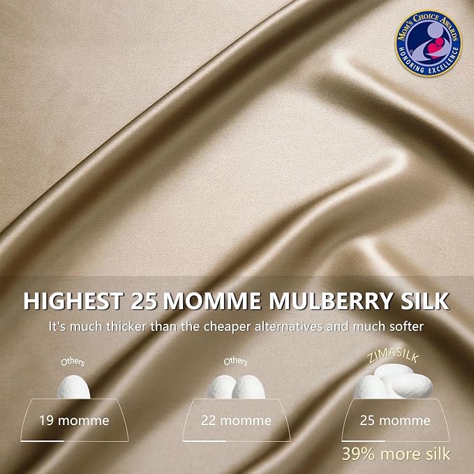 ZIMASILK 25 Momme 100% Pure Mulberry Silk Pillowcase - Image 3