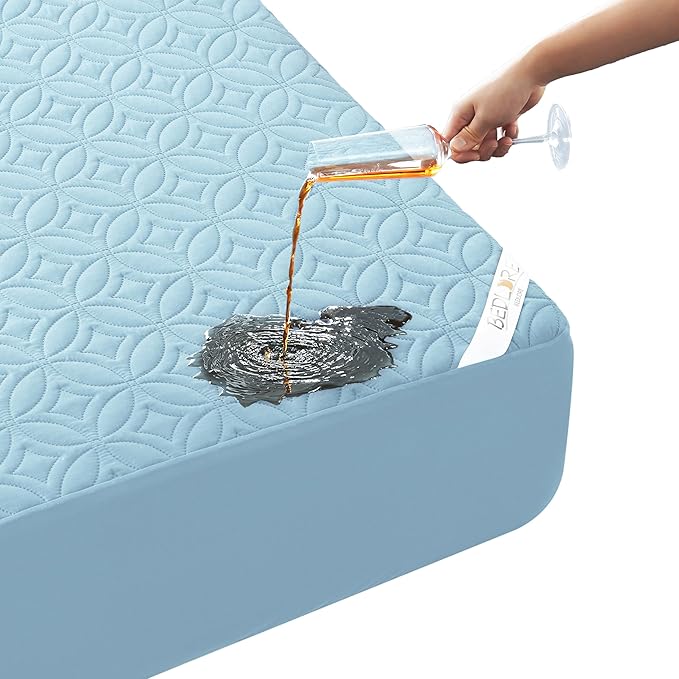 BEDLORE Waterproof Mattress Protector, Cal King Size Mattress Pad by Bedlore
