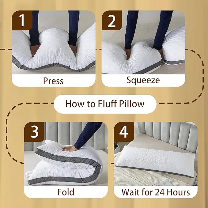 WhatsBedding Memory Foam Body Pillow - Image 8