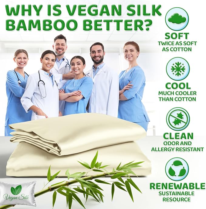 Pillow Cases - 100% Viscose Derived from Bamboo - Cooling Pillowcase - King Size - Image 5