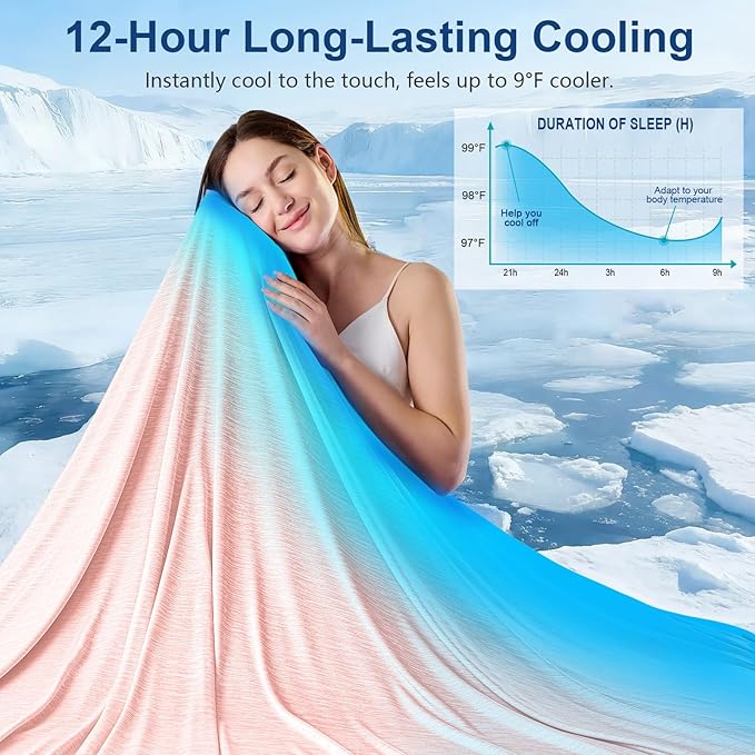 KMUSET Cooling Blanket Twin XL, Double Sided Summer Cooling Blankets - Image 2
