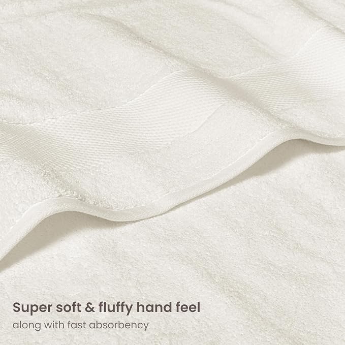 BIOWEAVES 100% Organic Cotton 700 GSM Plush Washcloths 13" x 13" GOTS Certified - Image 2