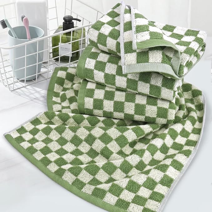 Jacquotha Green Hand Towels for Bathroom Set of 4 - Image 4