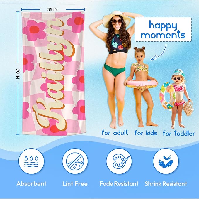 JML Personalized Beach Towel - Image 3