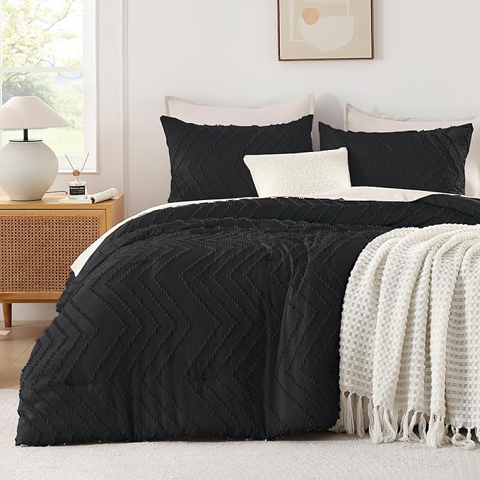 Andency Black Twin/Twin XL Comforter Set, Twin Bed Comforter by Andency