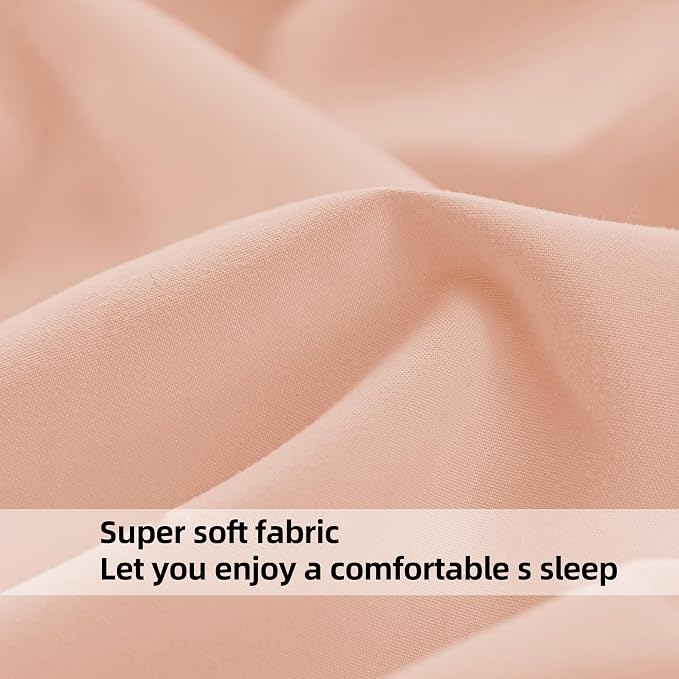 HBHLFZ Twin XL Fitted Sheet Only 2 Pack, Soft Breathable Bottom Sheet - Image 4