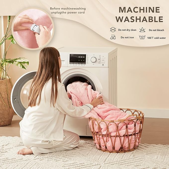 Homemate Electric Heated Blanket Twin Size - Image 7