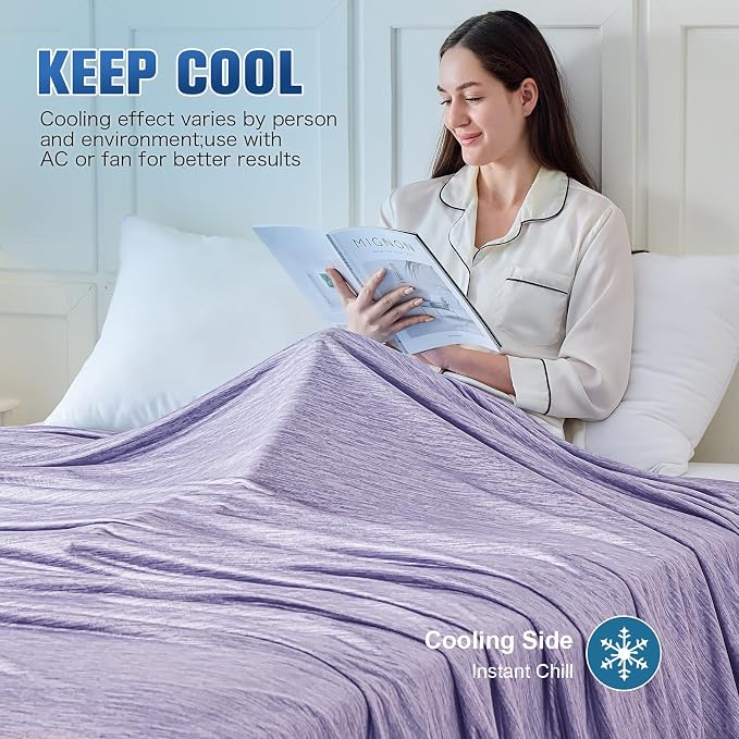 KMUSET Cooling Blanket Twin XL, Double Sided Summer Cooling Blankets - Image 5