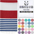 HAVLULAND Turkish Beach Towels, Oversized 40"x72" Turkish Bath Towel, Highly by Havluland