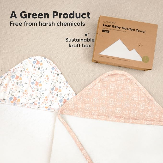 KeaBabies Hooded Baby Towel for Newborn - Image 8