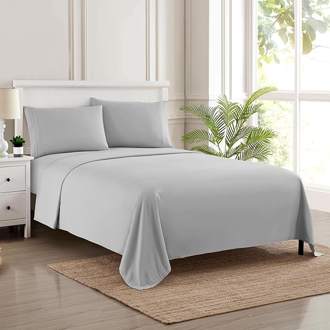 Twin Sheets - Breathable Luxury Sheets - 1800 Supreme Collection Extra Soft by SweetHomeCollection