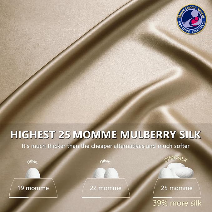 ZIMASILK 25 Momme 100% Pure Mulberry Silk Pillowcase - Image 3