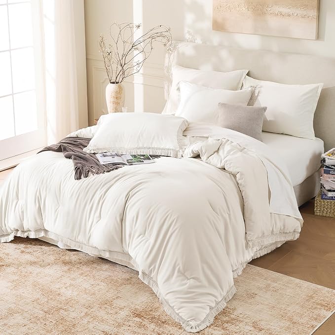 Andency California King Comforter Set Beige - Image 4