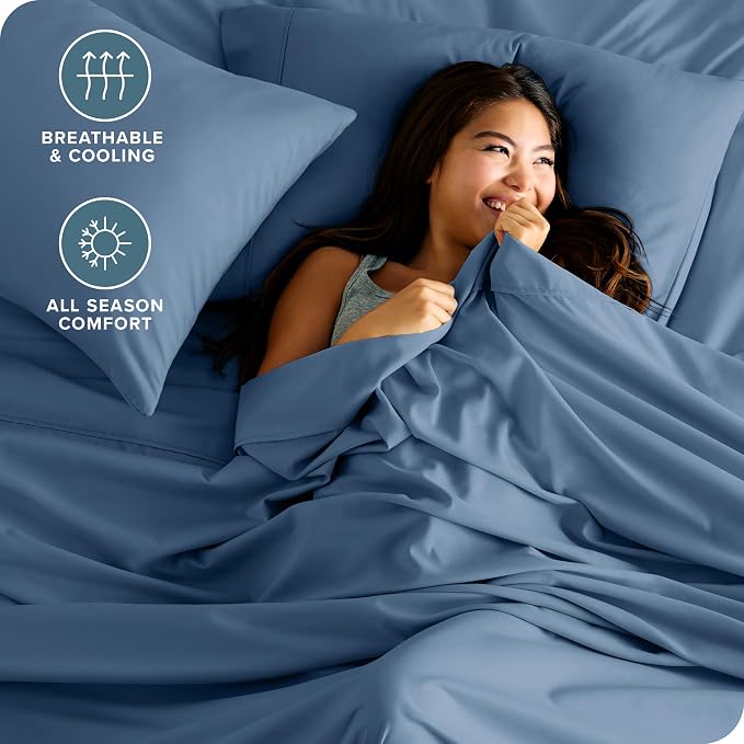 Bare Home Split Head Flex King Sheet Set - Image 4