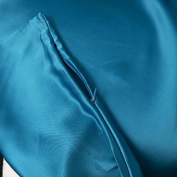 USA Made 100% Silk Pillowcase Peacock, Certified 6A Grade 22 Momme Mulberry - Image 6