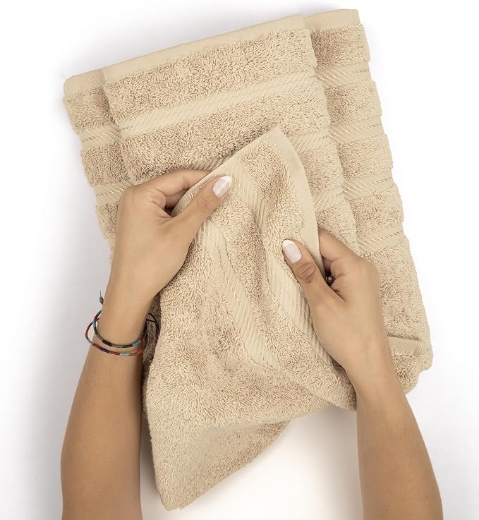 American Soft Linen Premium 3 Piece Towel Set, 1 Bath Towel 1 Hand Towel 1 - Image 5