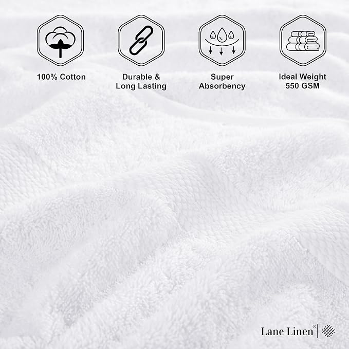 LANE LINEN 100% Ring Spun Cotton Bath Sheets - Image 6