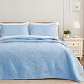 Exclusivo Mezcla Twin Quilt Bedding Set, Lightweight Sky Blue Quilts Twin Size by ExclusivoMezcla
