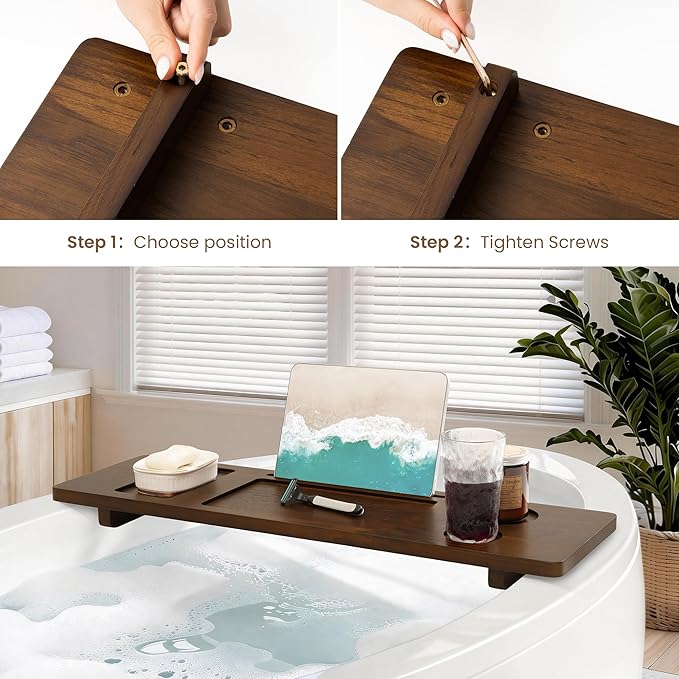 Teak Bathtub Tray - Image 7