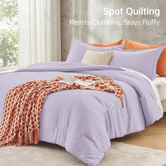 MUXHOMO Full Comforter Sets, All Season Ultra Soft Down Alternative Bedding - Image 5