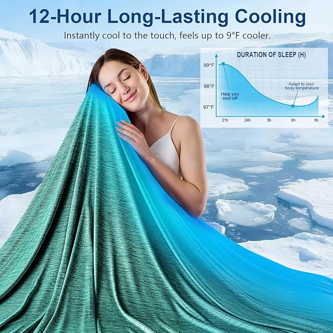 KMUSET Cooling Blanket Queen Size, Double Sided Summer Cooling Blankets - Image 2