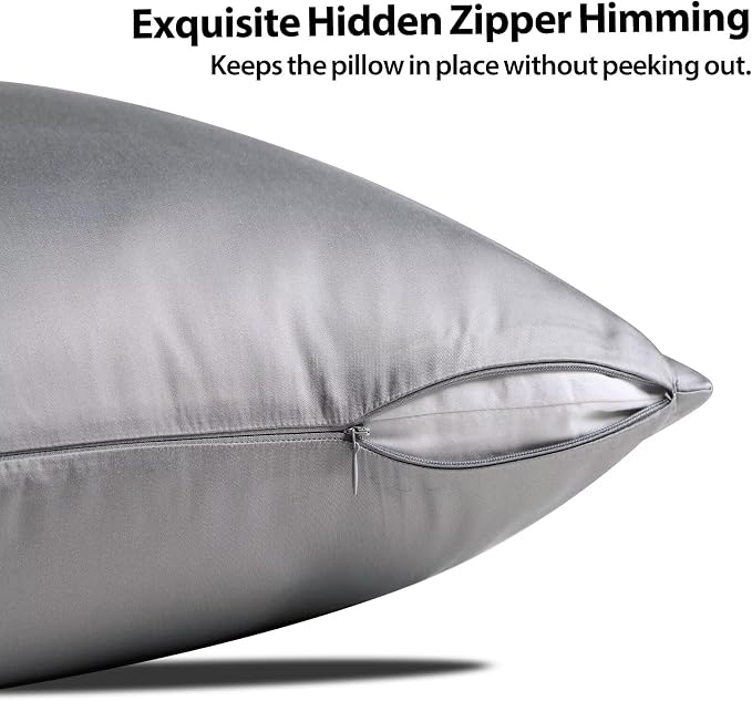 4 Pack Cooling Pillow Cases, Viscose Derived from Bamboo Pillow Protectors - Image 3