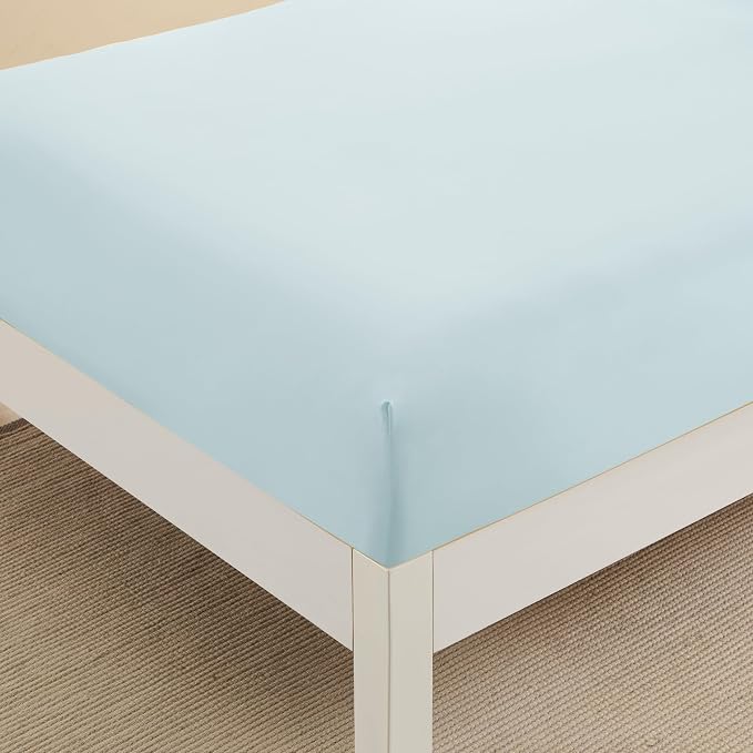 Queen Fitted Sheet Only with Full Elastic & Built in Corner Sheet Straps to - Image 3