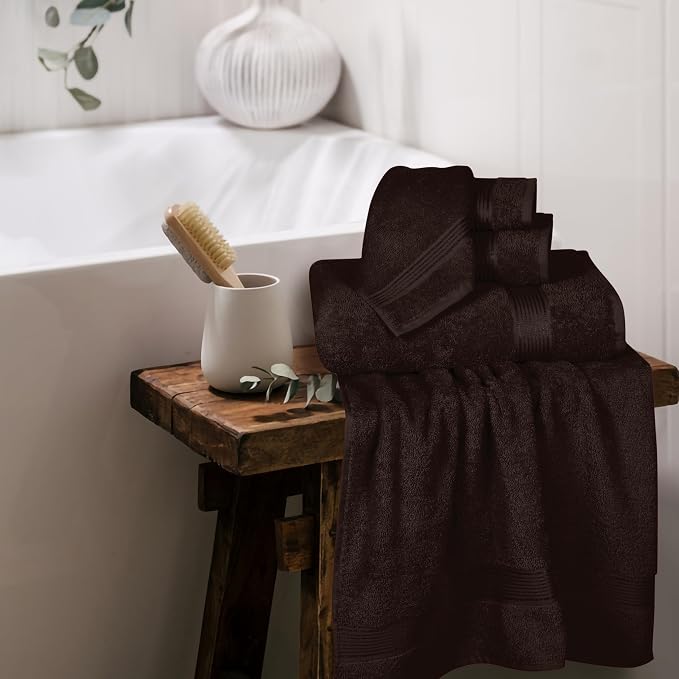 Elvana Home Ultra Soft 6 Pack Cotton Towel Set, Contains 2 Bath Towels 28x55 - Image 4
