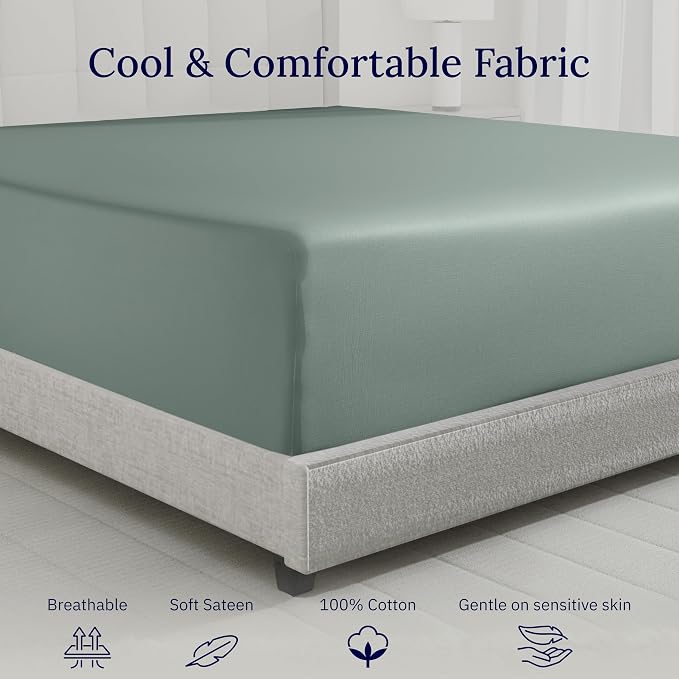 California Design Den King Fitted Sheet Only - Image 8