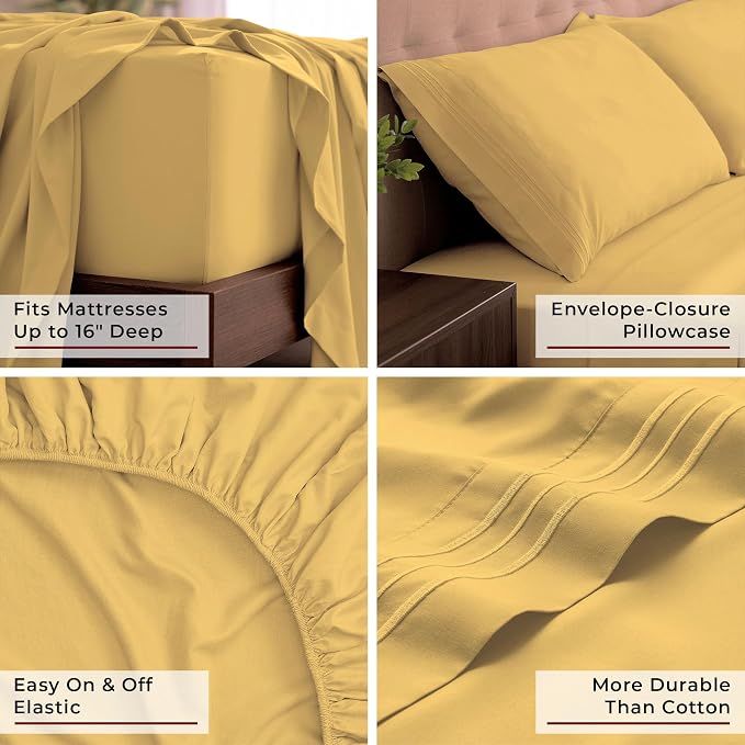 Mellanni California King Sheets Set - Image 5