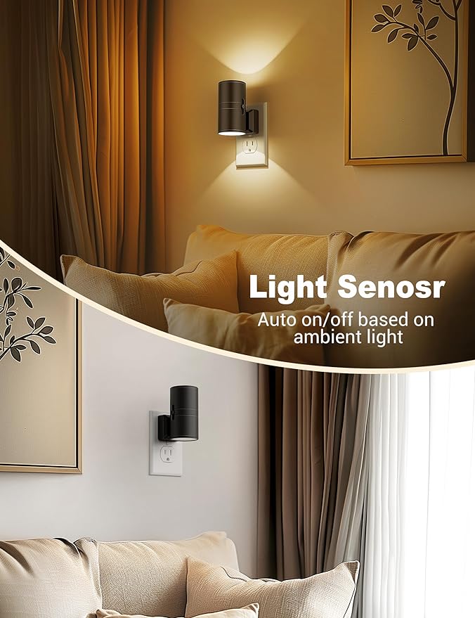 Night Lights Plug into Wall, Dimmable Night Light Plug in, Modern Night Lights - Image 3