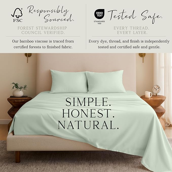 Karissa Mae Cooling Bamboo Viscose Standard Size Pillowcase Set | 100% - Image 4