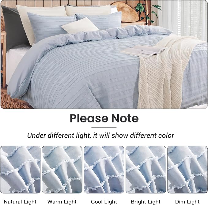 NEXHOME PRO Duvet Cover Queen, Soft and Lightweight 100% Washed Microfiber - Image 8