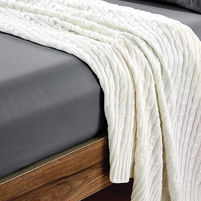 FreshCulture Twin Fitted Sheets, Bulk Pack of 6, Deep Pocket, Soft Microfiber - Image 5