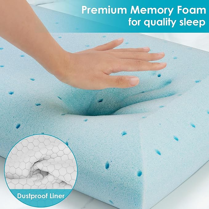 CushyOasis 2 Pack Memory Foam Pillows - Image 4