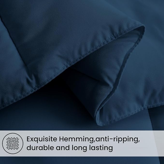 COHOME California King Size Comforter, All-Season Quilted Down Alternative - Image 4