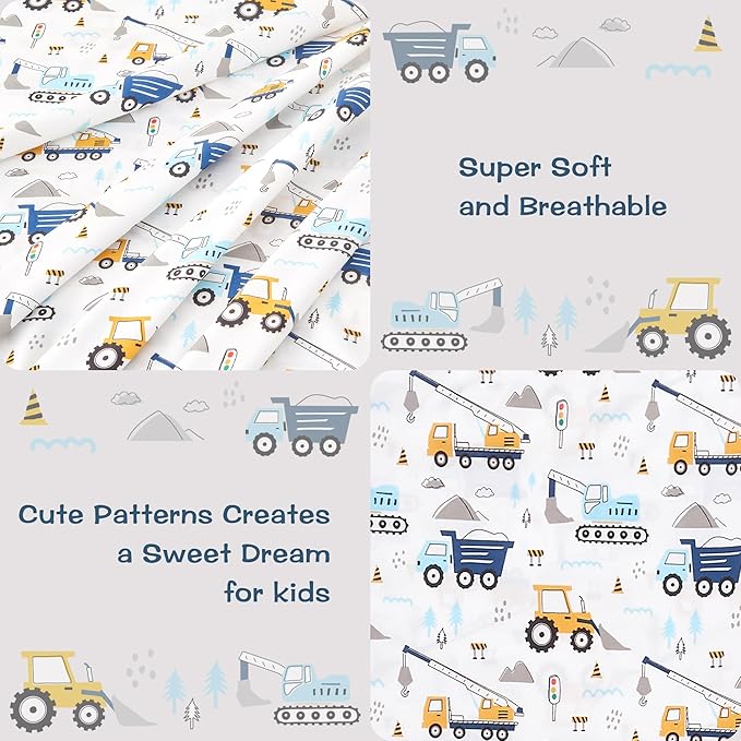 lasoftan Kids Sheet Set Twin Size 3 Pcs, Boys Sheet Set - Image 2