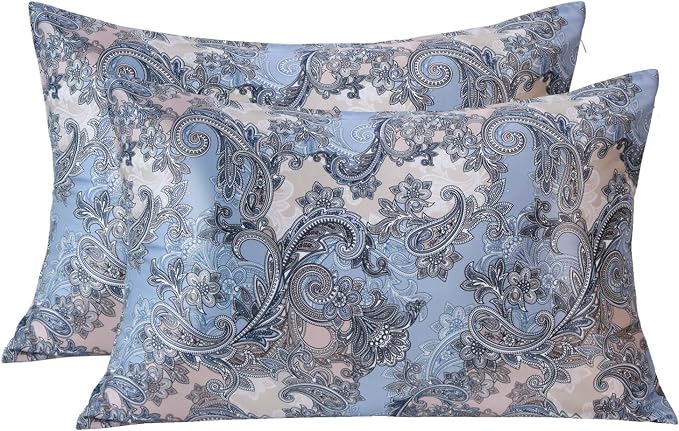MANSPHIL 100% Mulberry Silk Pillowcase 2 Pack by MANSPHIL