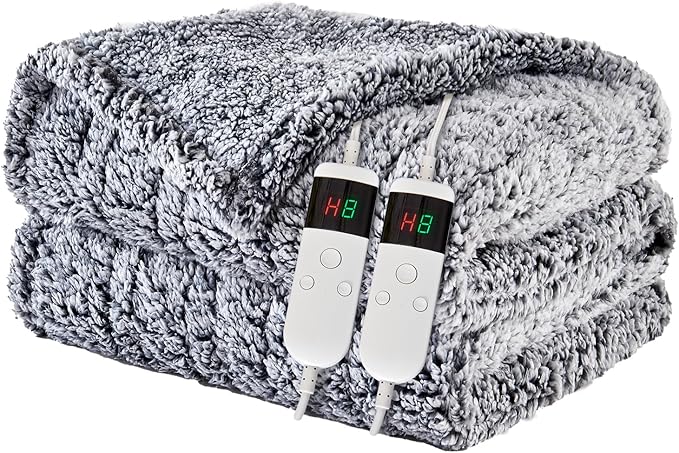 Heated Blanket Heated Queen, Electric Blanket 84"x90" Heating Blanket by PENGZHUTECHNOLOGY