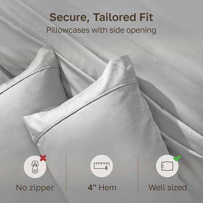 California Design Den Standard Queen Size Pillowcase Set - Image 4