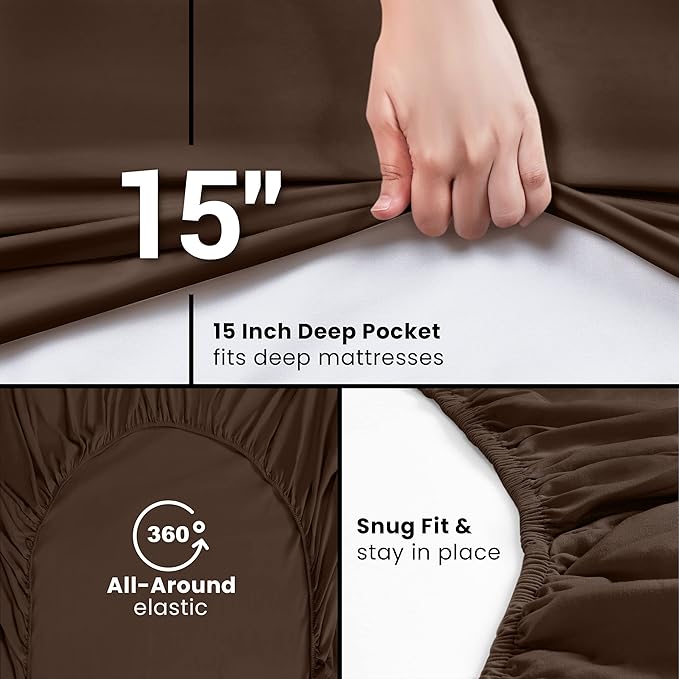Utopia Bedding Queen Fitted Sheet - Image 3