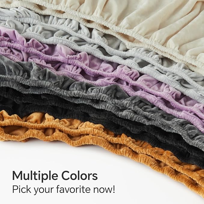 BEDELITE Velvet Fitted Sheet and Pillowcase Set, Luxury Soft Fuzzy Bottom Sheet - Image 7