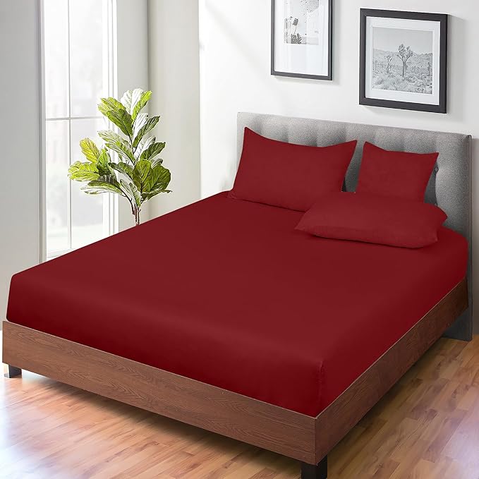 ROYALE LINENS 300 Thread Count 100% Long Staple Combed Cotton Fitted Sheet King - Image 7
