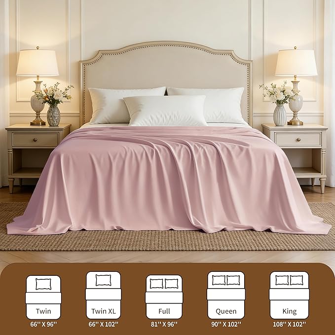 HBHLFZ Full Flat Sheets Only 2 Pack - Image 3